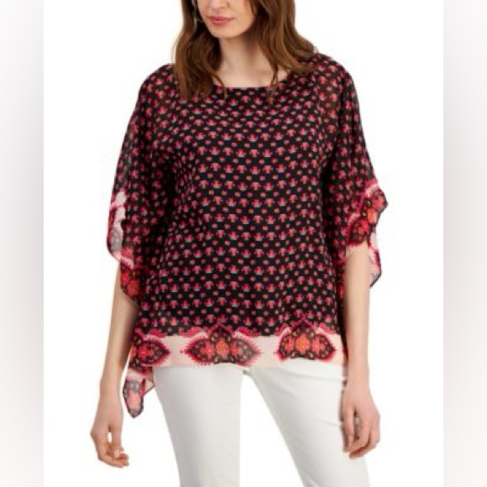 Flowy Poncho Top size Medium